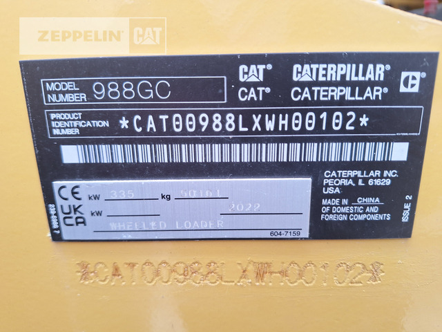 Chargeuse sur pneus Cat 988GC