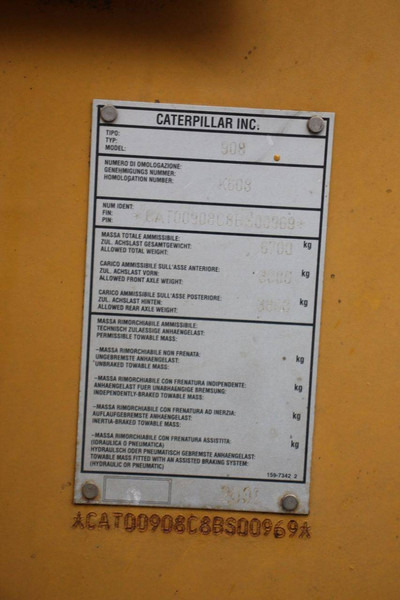 Chargeuse sur pneus Caterpillar 908