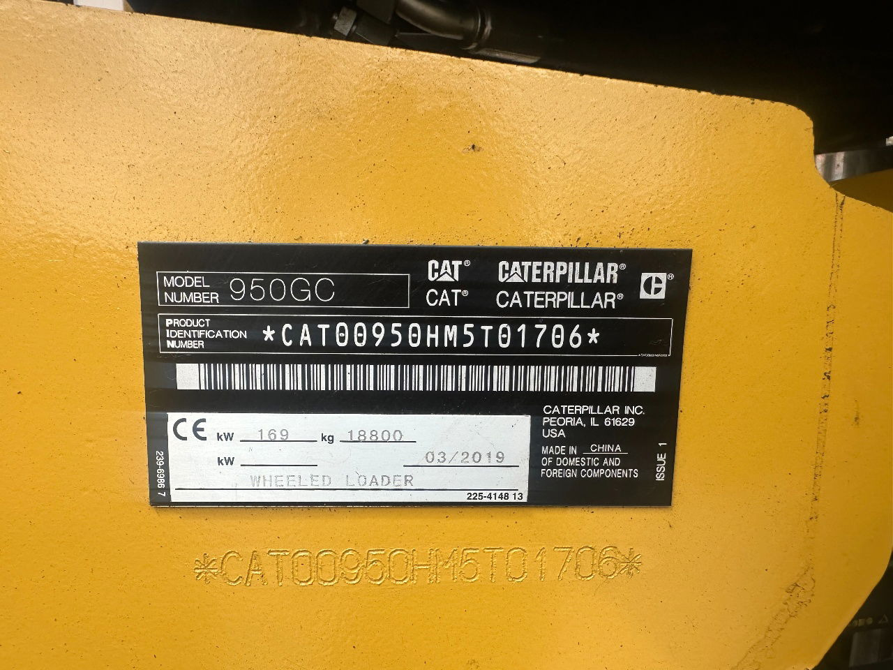 Chargeuse sur pneus Caterpillar 950G
