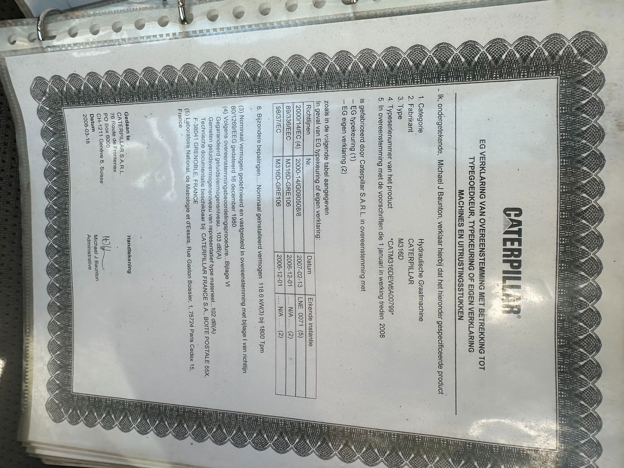 Chargeuse sur pneus Caterpillar M316D