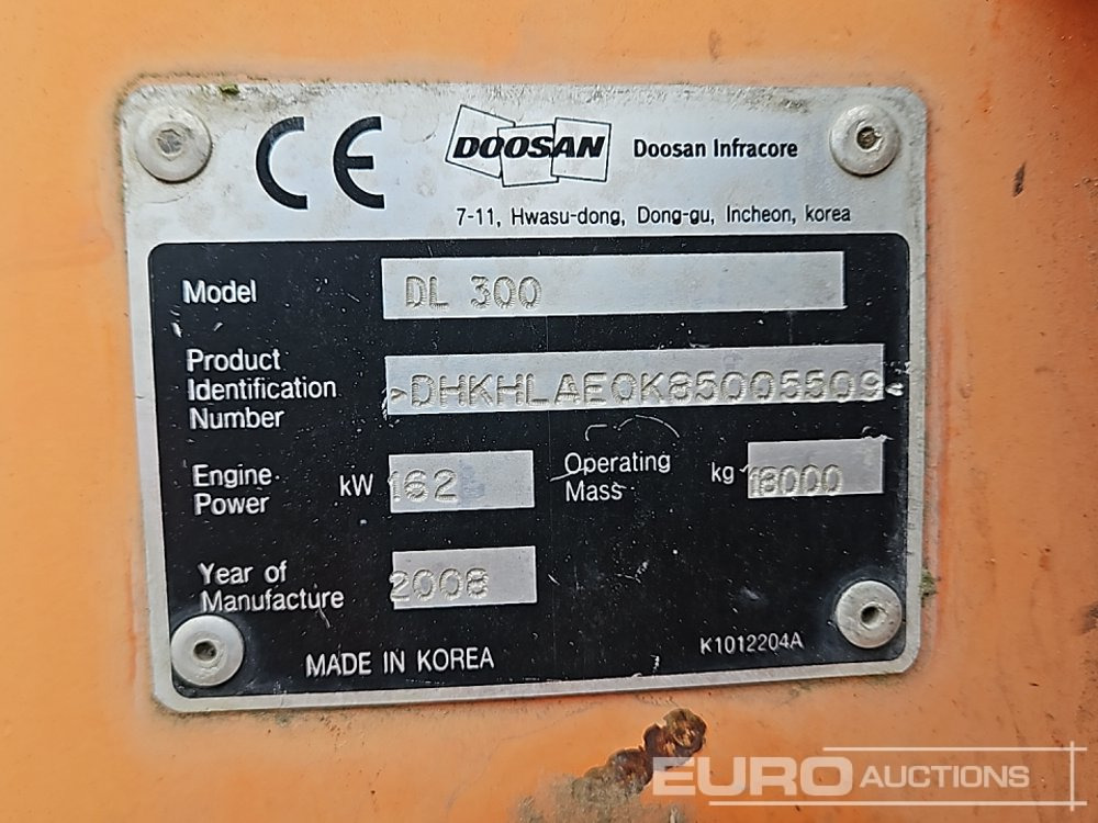 Chargeuse sur pneus Doosan DL300