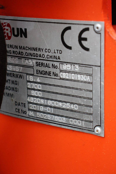 Chargeuse sur pneus Everun ER08 EASY