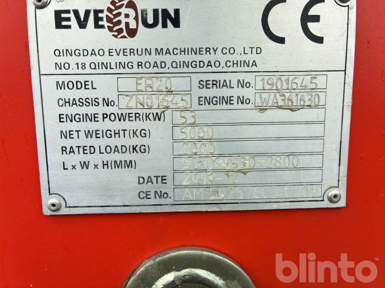 Chargeuse sur pneus Everun ER20