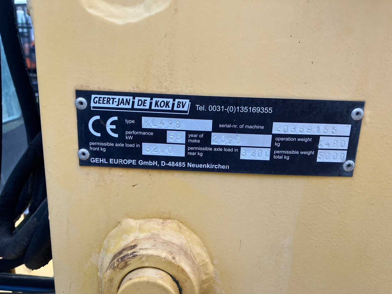 Chargeuse sur pneus GEHL EUROPE - 2006 - KL498 - SHOVEL