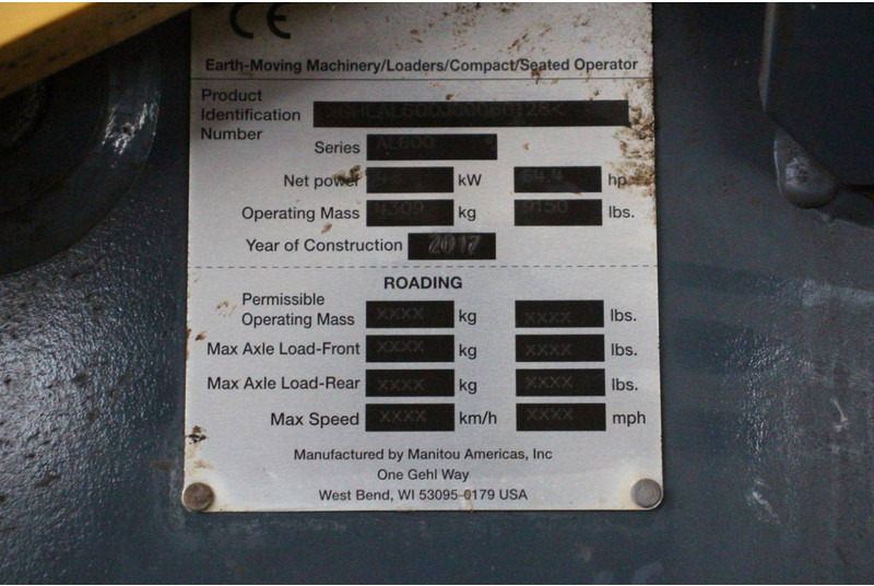 Chargeuse sur pneus Gehl 650