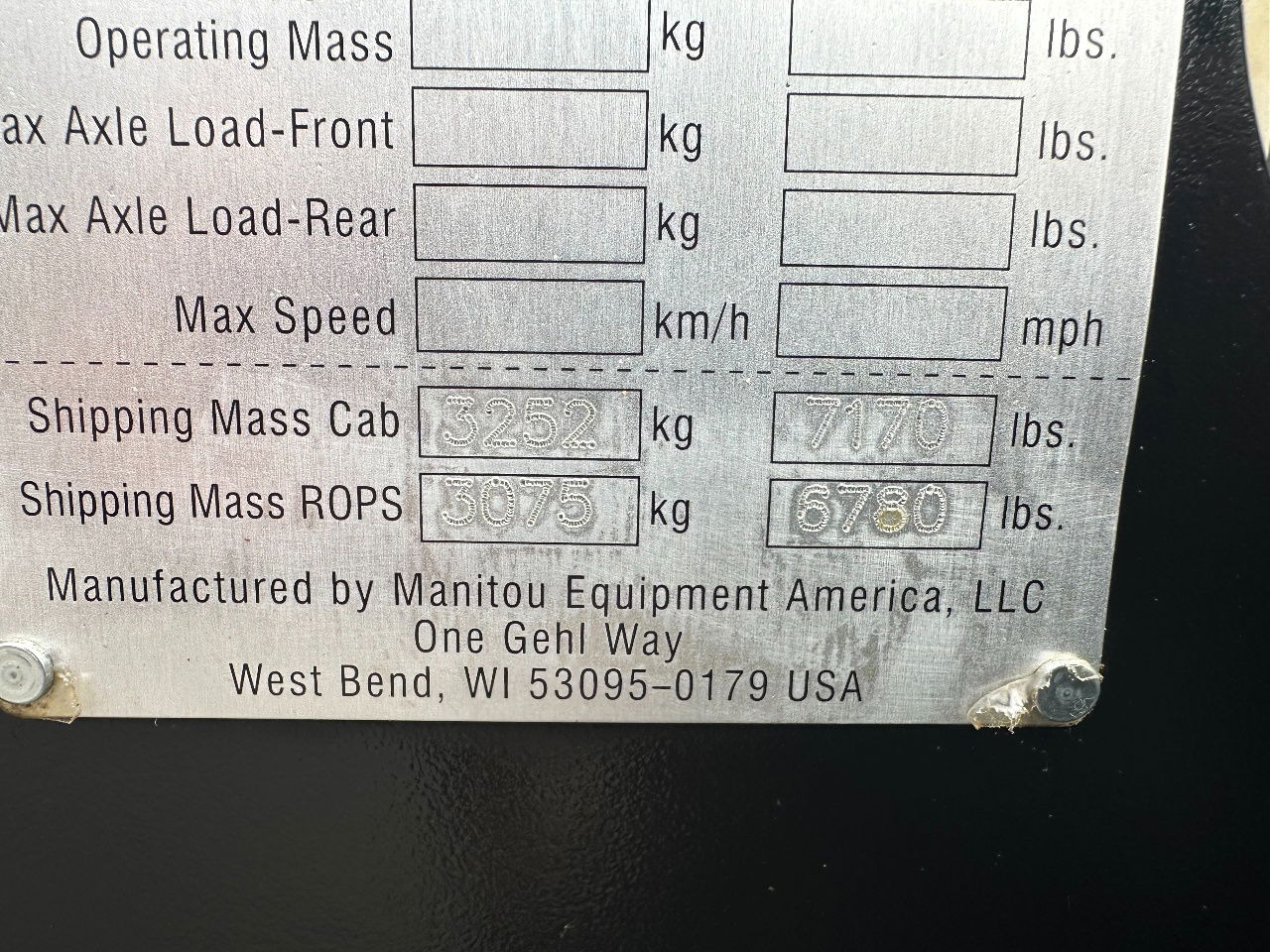 Chargeuse sur pneus Gehl AL550