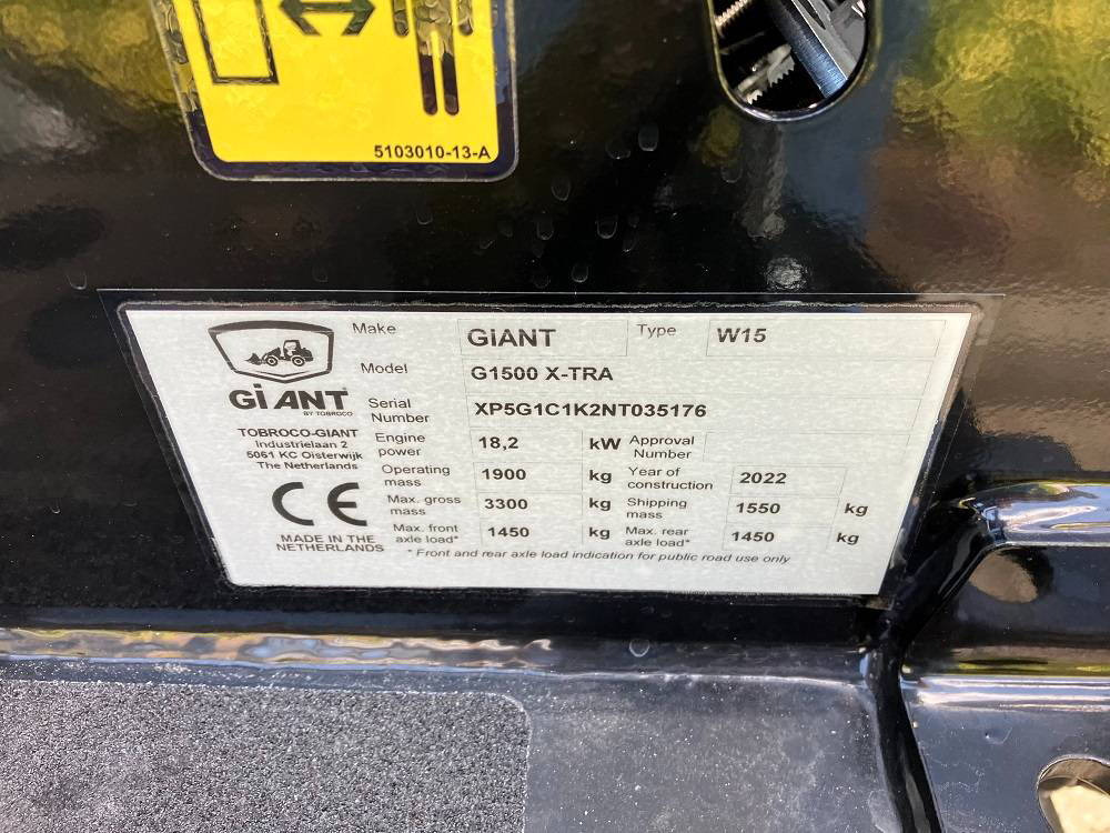 Chargeuse sur pneus Giant Giant G 1500 Xtra