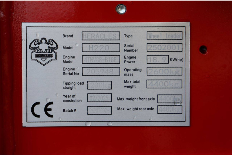 Chargeuse sur pneus Heracles H220