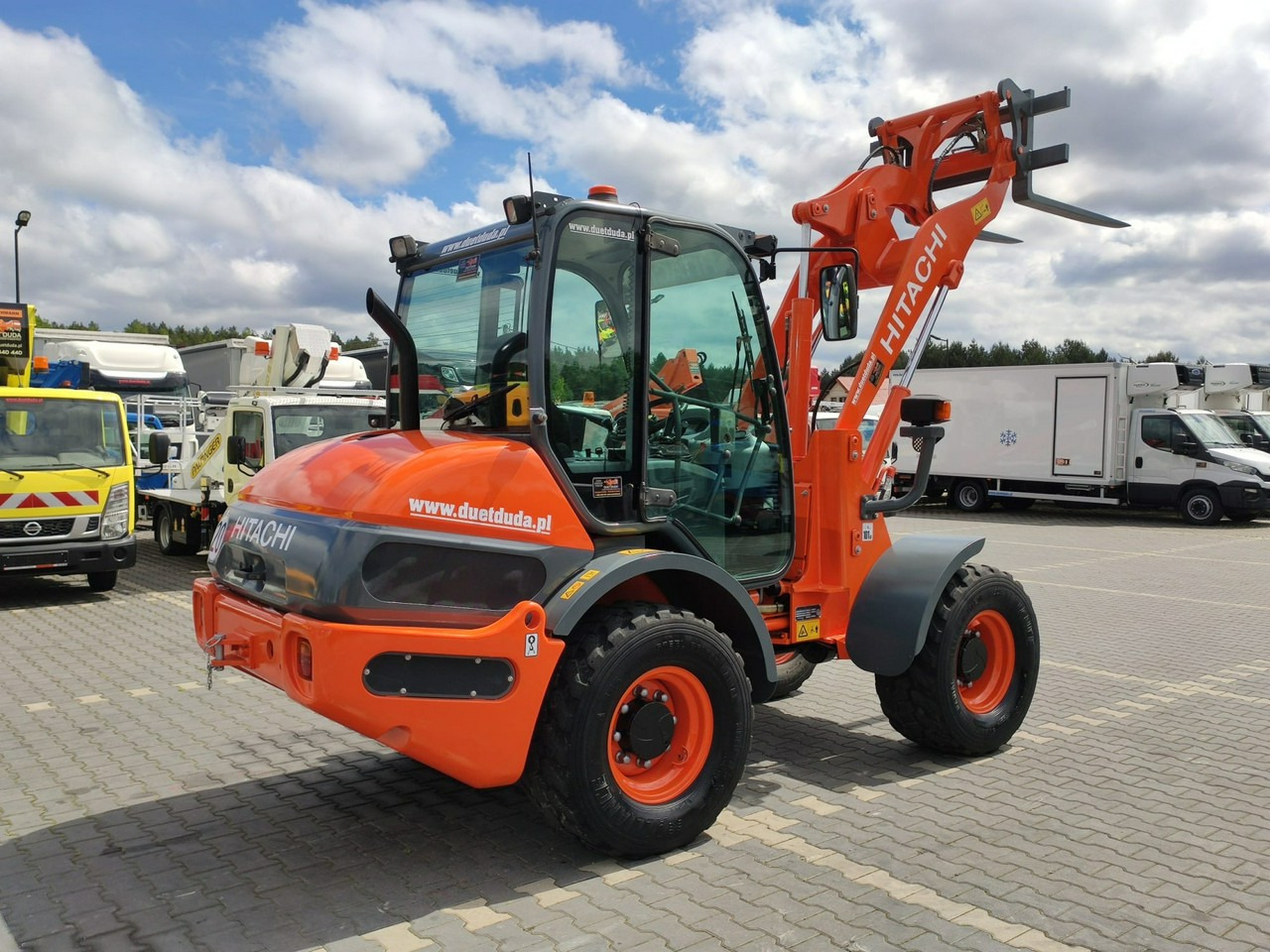 Chargeuse sur pneus Hitachi ZW75 Wheel Loader Szybko-Złącze Widły Stan Bardzo Dobry