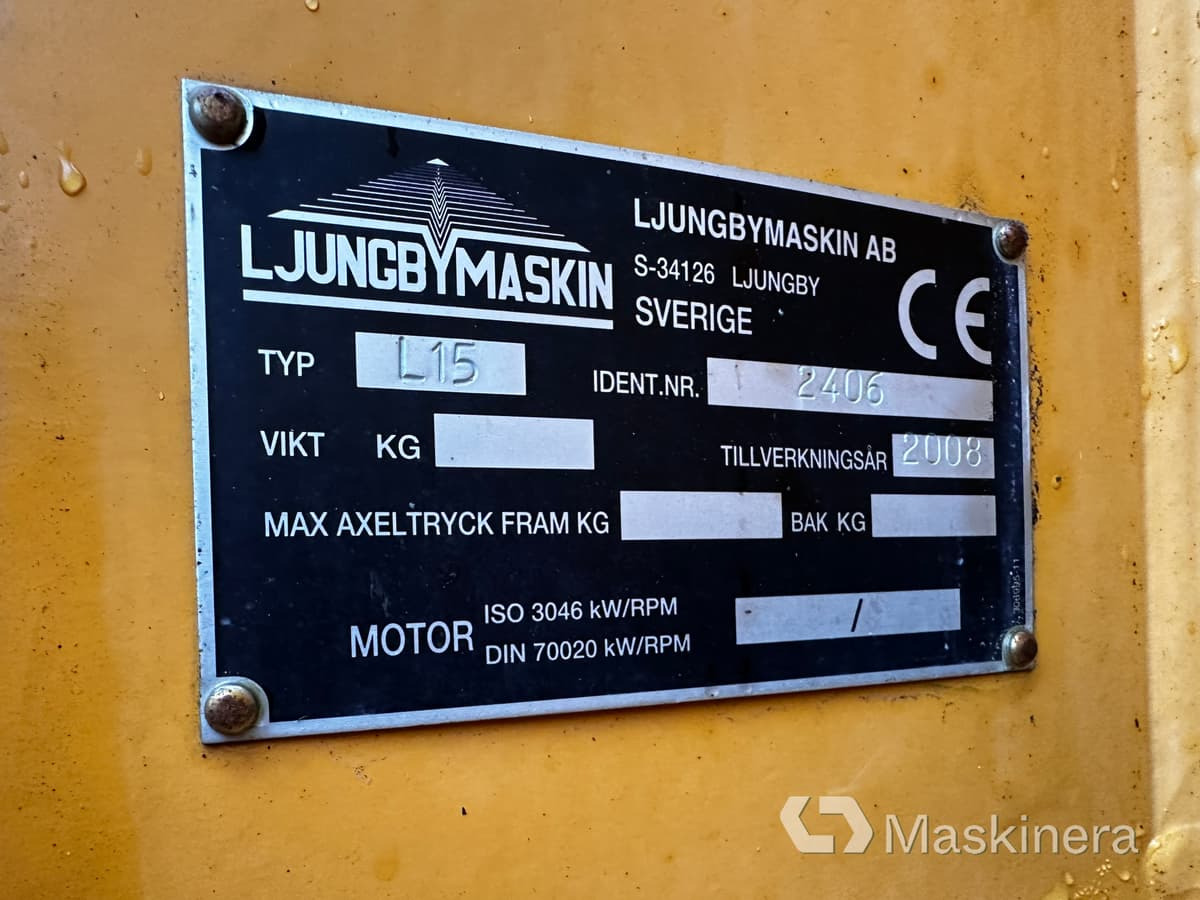 Chargeuse sur pneus Hjullastare Ljungby L15