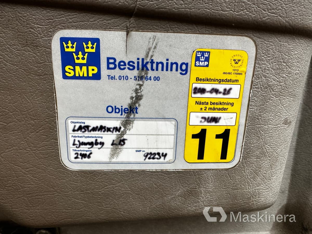 Chargeuse sur pneus Hjullastare Ljungby L15