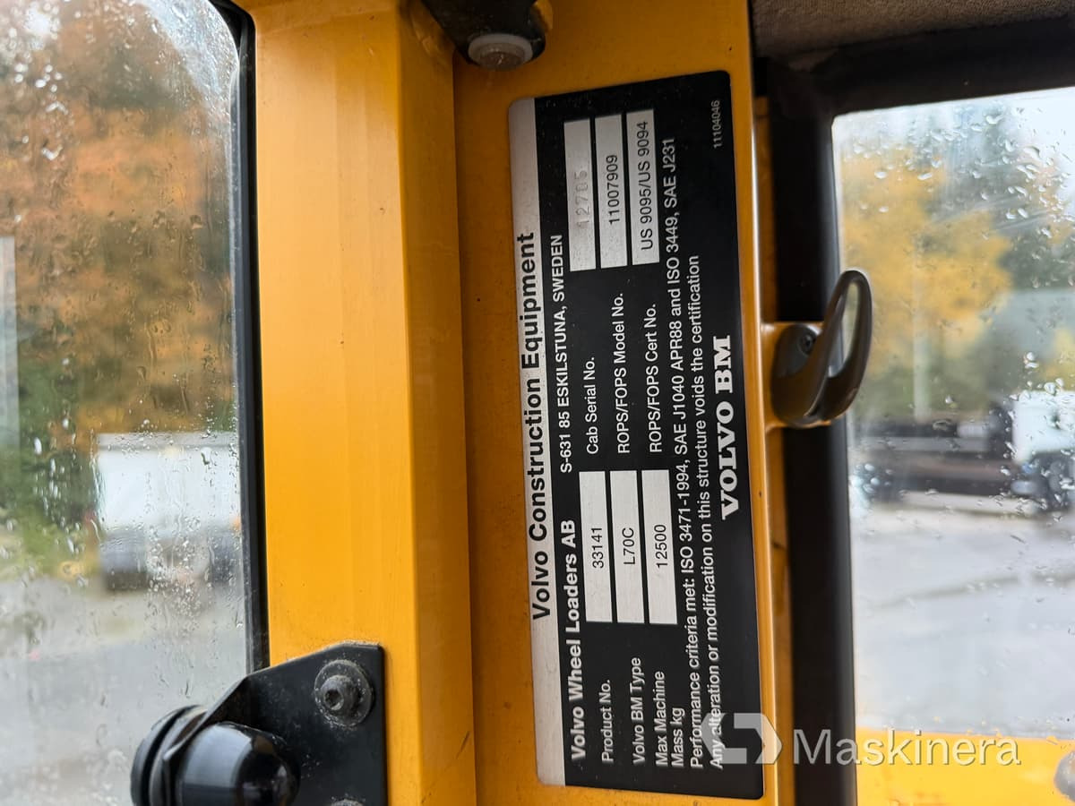 Chargeuse sur pneus Hjullastare Volvo BM L70C