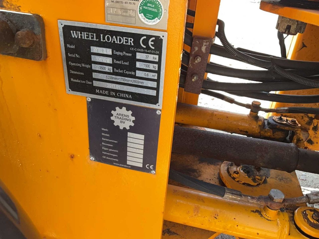 Chargeuse sur pneus Hytec Zl10a