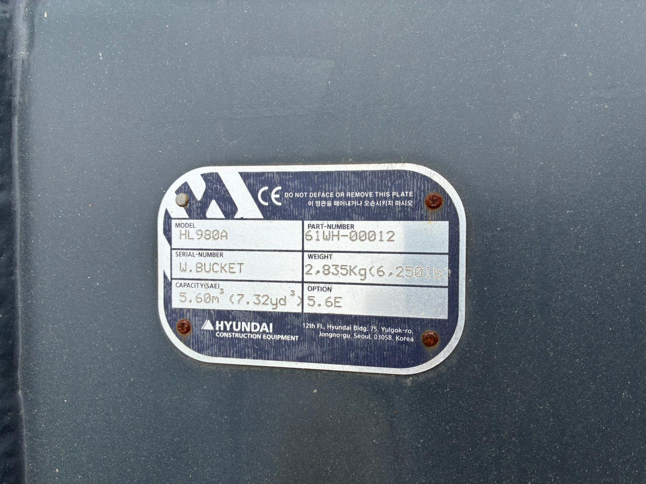 Chargeuse sur pneus Hyundai HL980A