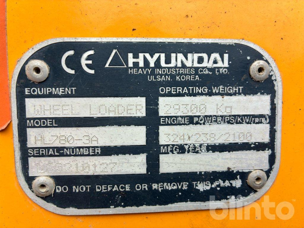 Chargeuse sur pneus Hyundai HL 780-3A