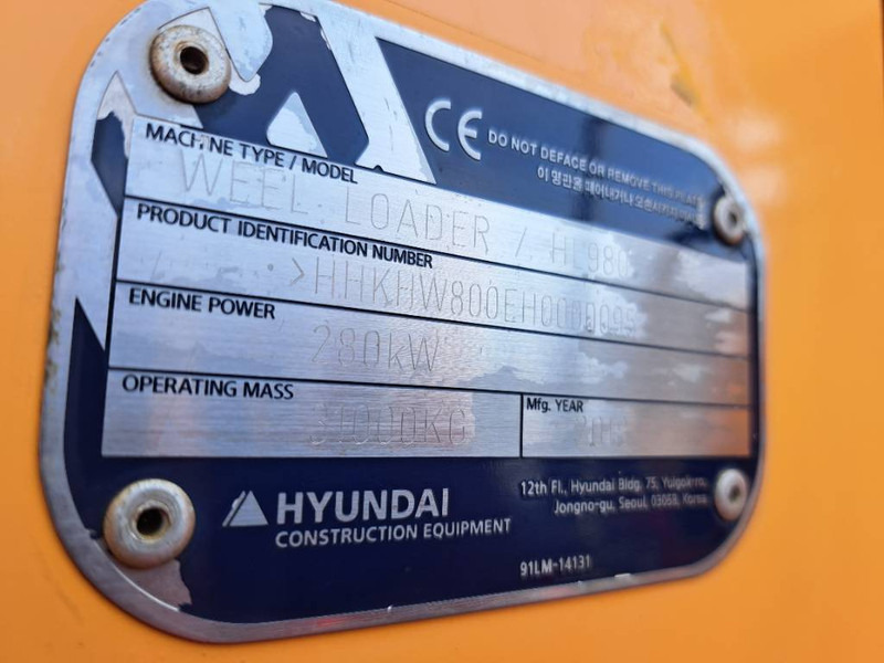 Chargeuse sur pneus Hyundai HL 980