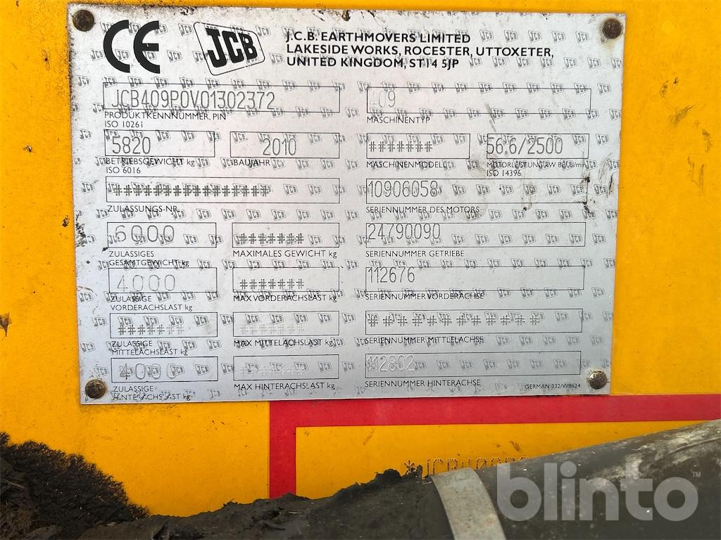 Chargeuse sur pneus JCB 409 (2010)