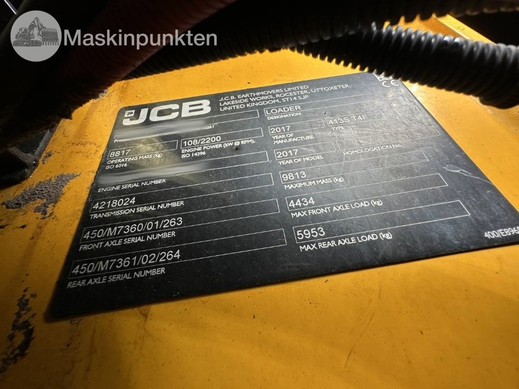 Chargeuse sur pneus JCB 413 S