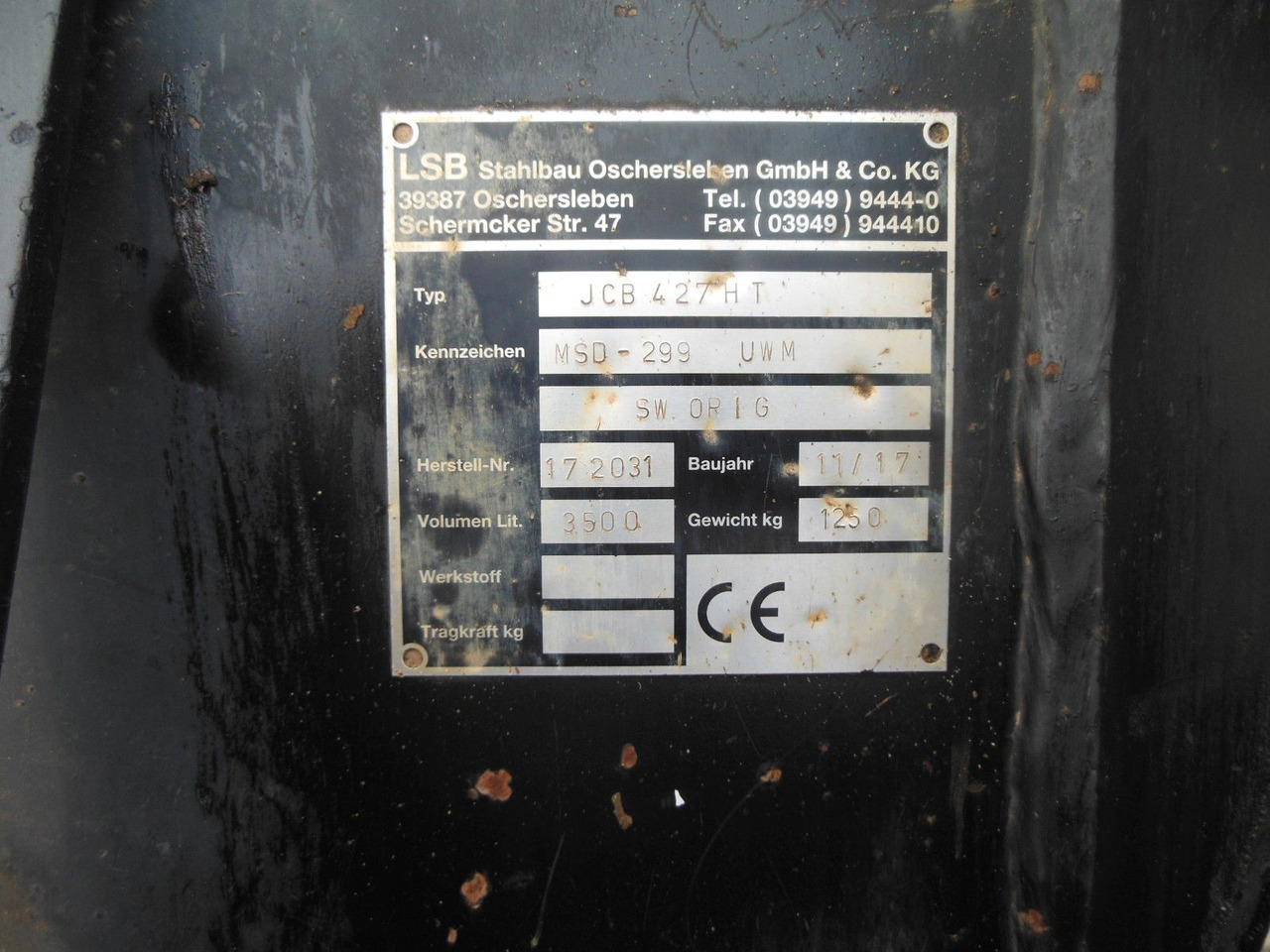 Chargeuse sur pneus JCB 427 AGT4F