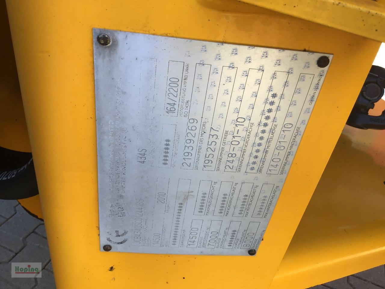 Chargeuse sur pneus JCB 434S