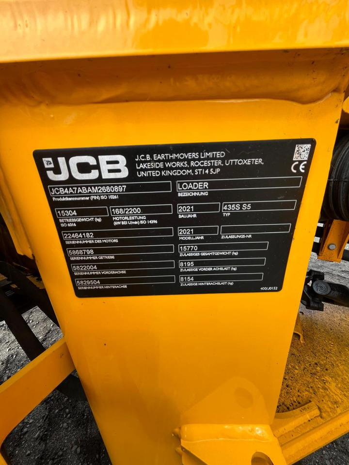 Chargeuse sur pneus JCB 435 S
