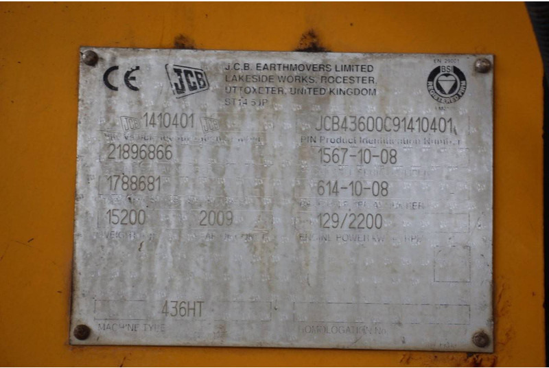 Chargeuse sur pneus JCB 436HT