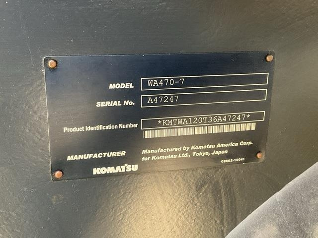 Chargeuse sur pneus Komatsu WA470-7