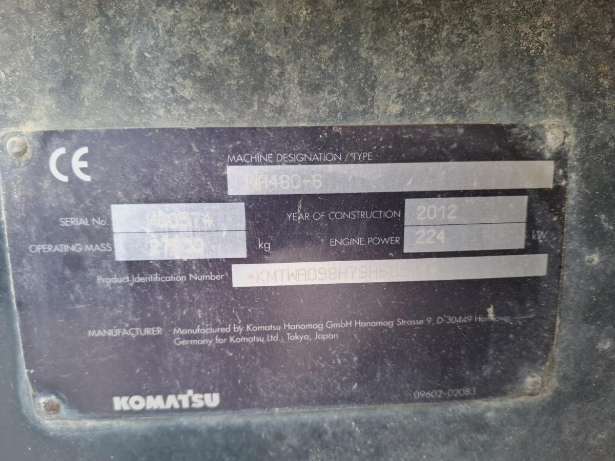 Chargeuse sur pneus Komatsu WA480-6