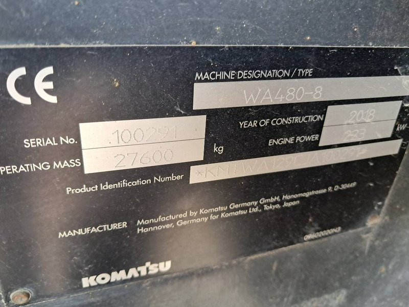 Chargeuse sur pneus Komatsu WA480-8
