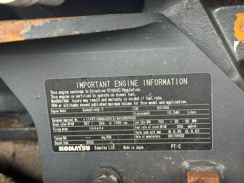 Chargeuse sur pneus Komatsu WA500-8 Wheel Loader