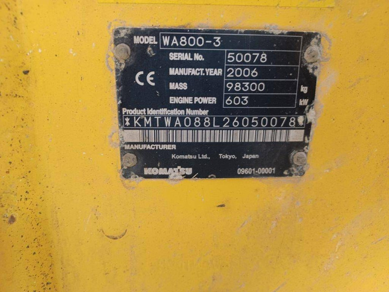 Chargeuse sur pneus Komatsu WA800-3