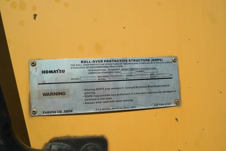 Chargeuse sur pneus Komatsu WA 380-5-H