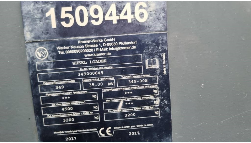 Chargeuse sur pneus Kramer 5055, 30km/h, Hjullastare