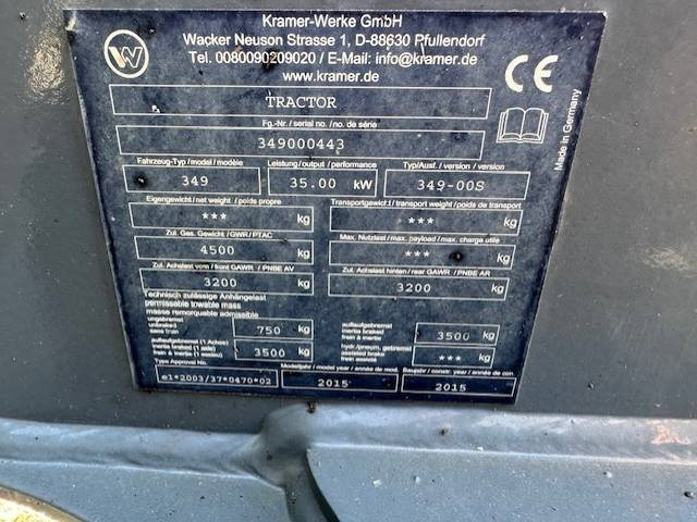 Chargeuse sur pneus Kramer 5055, 30km/h, Hjullastare