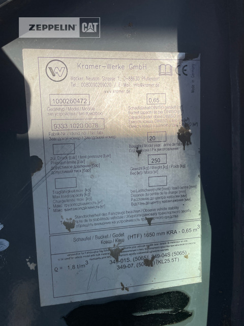 Chargeuse sur pneus Kramer 5065