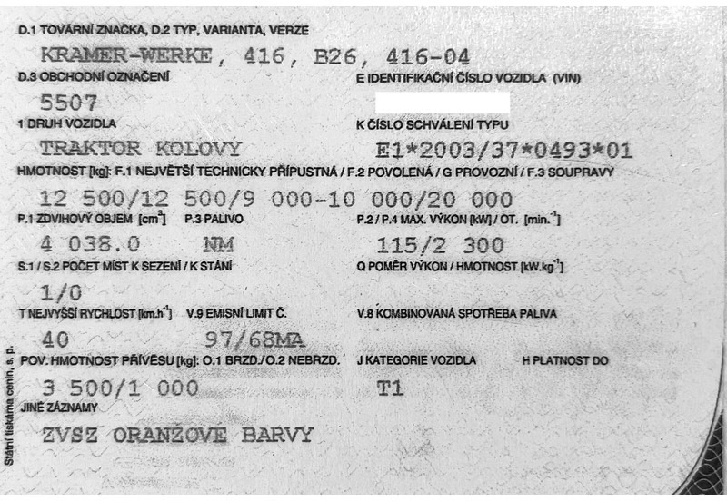 Chargeuse sur pneus Kramer 5507 / 416 (2025 INVEST !)