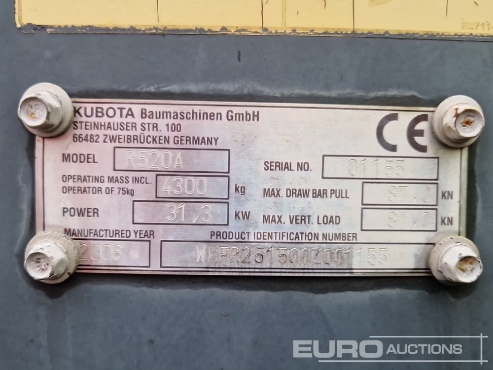 Chargeuse sur pneus Kubota R520