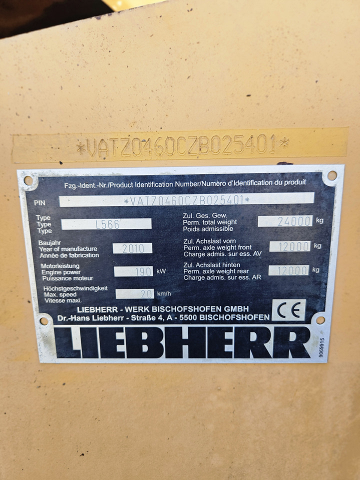 Chargeuse sur pneus LIEBHERR L566