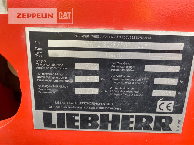 Chargeuse sur pneus Liebherr L506