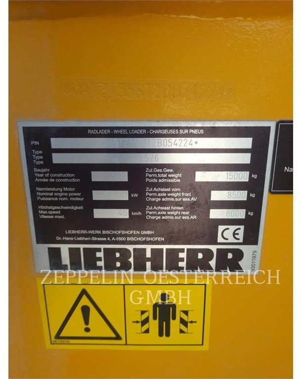 Chargeuse sur pneus Liebherr L526