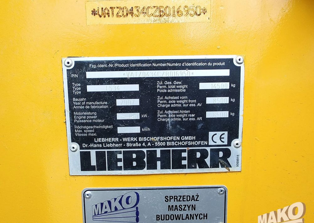Chargeuse sur pneus Liebherr L534