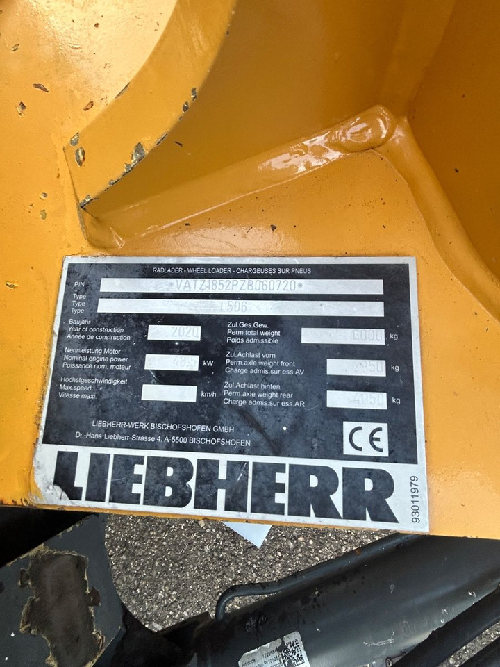 Chargeuse sur pneus Liebherr L 506