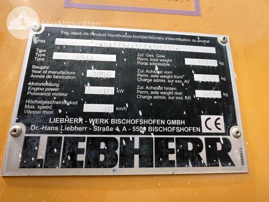Chargeuse sur pneus Liebherr L 544