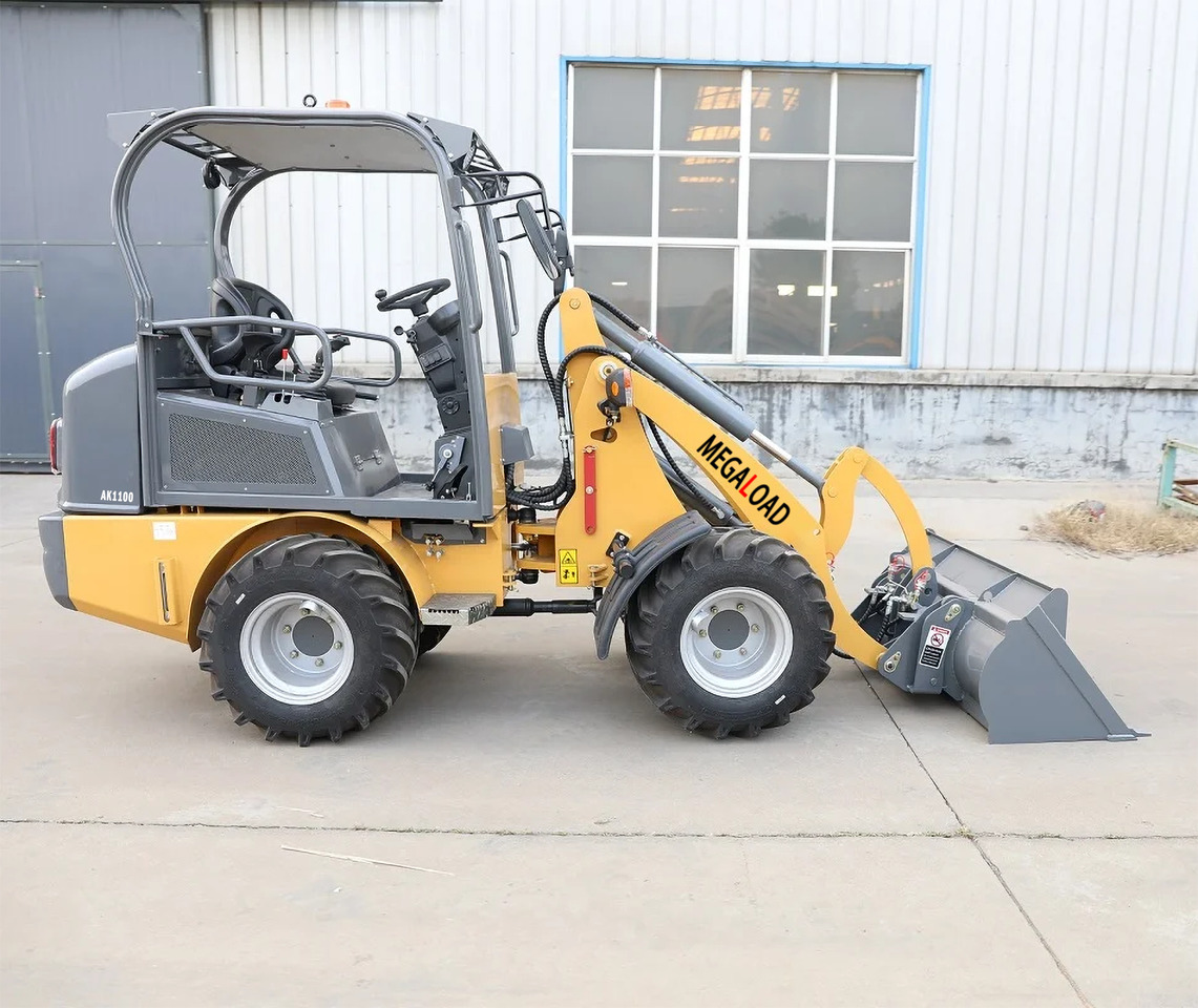 Chargeuse sur pneus MEGALOAD AK1100 Compact Wheel Loader CE certification Kubota Engine chargeuse su AK1100