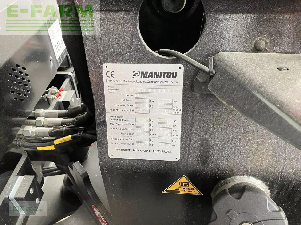 Chargeuse sur pneus Manitou manitou mla 5-50