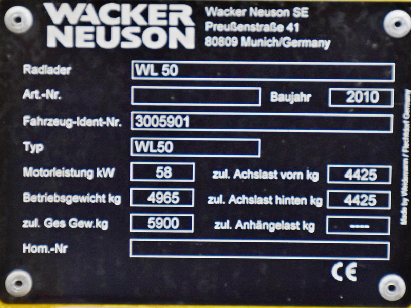 Chargeuse sur pneus Neuson WACKER WL 50 * TOPZUSTAND