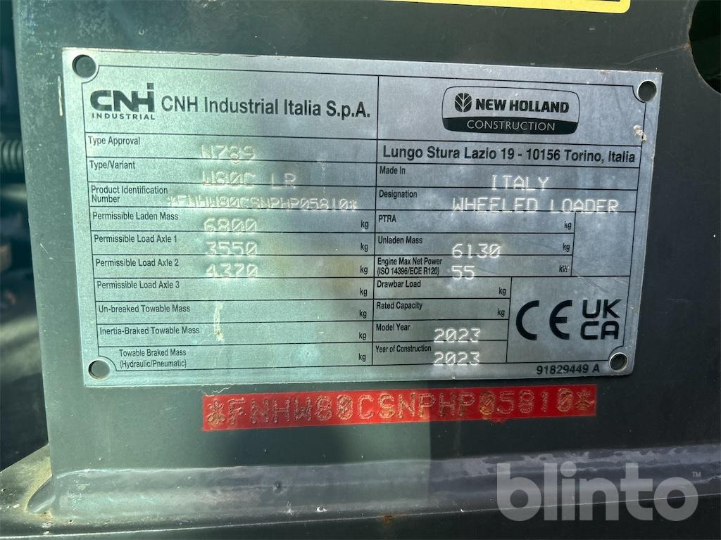 Chargeuse sur pneus New Holland W80C LE (2023)