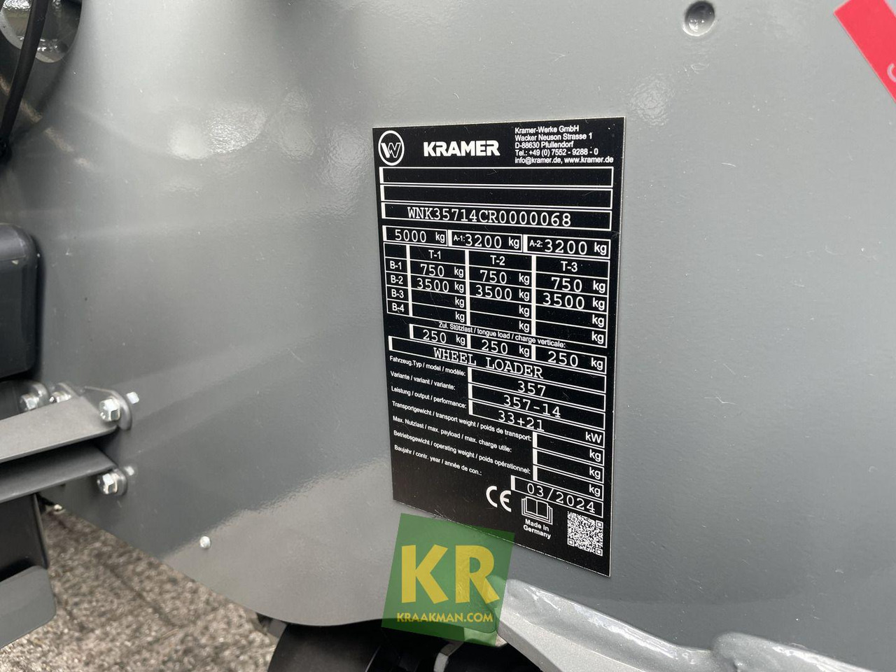 Chargeuse sur pneus Overig Kramer