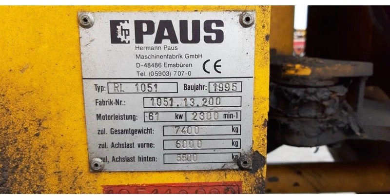 Chargeuse sur pneus Paus RL 1051 (For parts)
