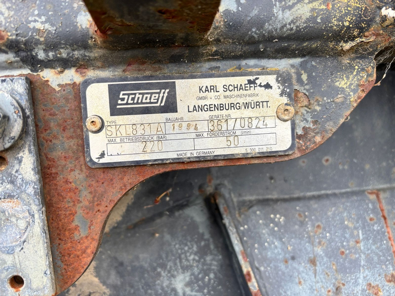 Chargeuse sur pneus Schaeff Seitenkippschaufel